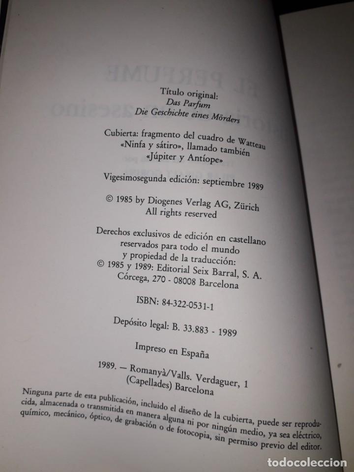Libros de segunda mano: LIBRO 2312 PATRICK S&Uuml;SKIND EL PERFUME SEIX BARRAL - Foto 2