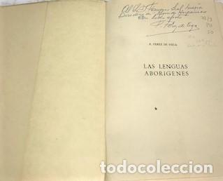 Libros de segunda mano: F. PEREZ DE VEGA ... LAS LENGUAS ABORIGENES ... 1960 - Foto 5