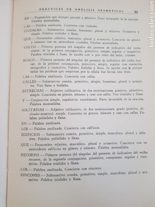 Libros de segunda mano: Pr&aacute;cticas de an&aacute;lisis gramatical ,Luis Miranda Podadera,.a&ntilde;o 1969 - Foto 3