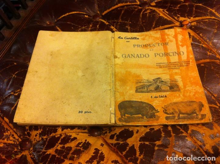 Libri di seconda mano: FERMIN DE SAJA CARCEDO. LA CARTILLA DEL PRODUCTOR DE GANADO PORCINO. 1952