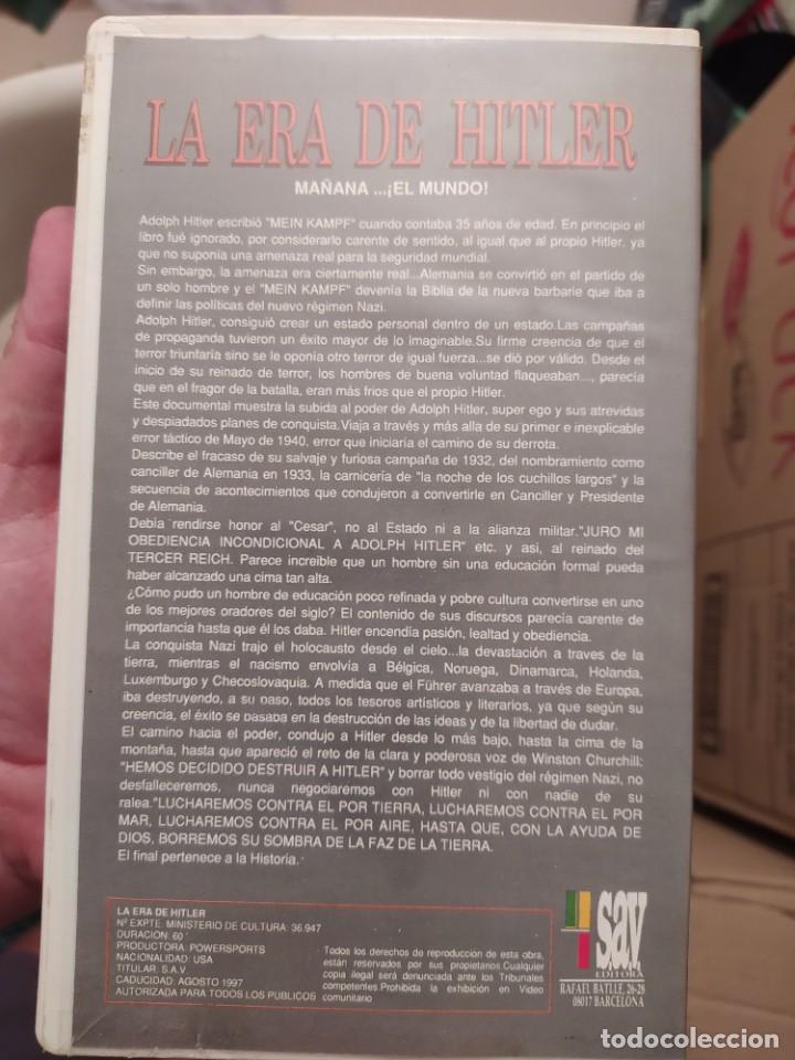 Libros de segunda mano: VHS LA ERA DE HITLER UNICO EN VENTA DESCATALOGADO - Foto 2
