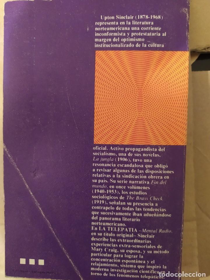 Libros de segunda mano: LA TELEPATIA UPTON SINCLAIR ENVIO CERTIFICADO INCLUIDO - Foto 2