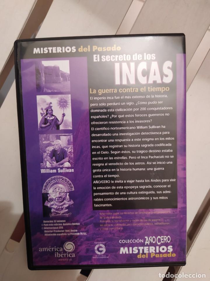 Libros de segunda mano: DVD MISTERIOS DEL PASADO EL SECRETO DE LOS INCAS - Foto 2