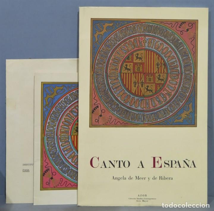Libros de segunda mano: CANTO A ESPA&Ntilde;A. ANGELA DE MEER - Foto 1