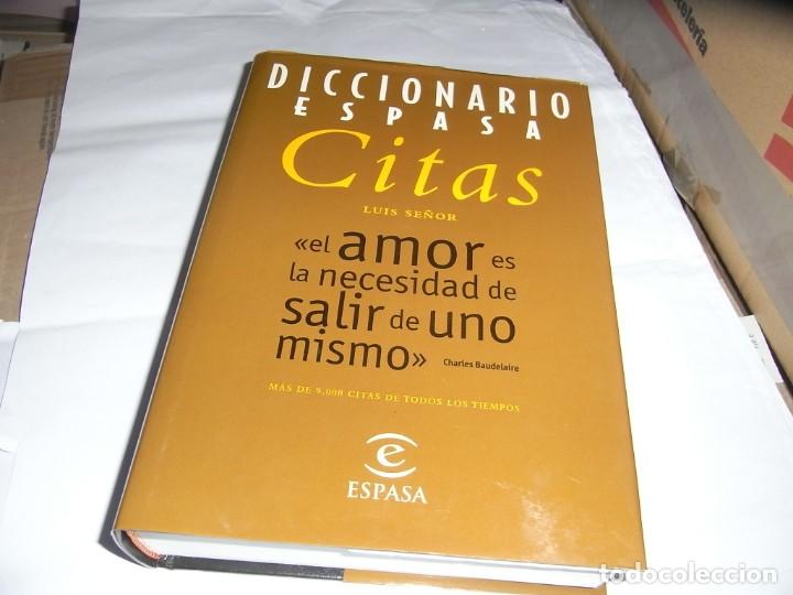 Libros de segunda mano: Luis Senior, Diccionario Espasa Citas, Espasa - Foto 1