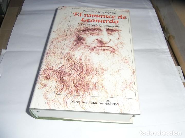Libros de segunda mano: Dimitri Merezhovski, El romance de Leonardo, El genio del renacimiento, EDHASA - Foto 1