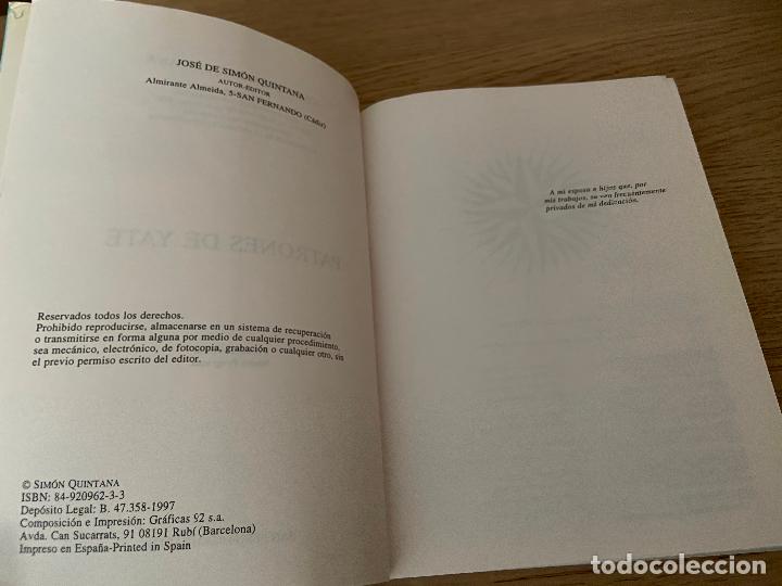 Libros de segunda mano: PATRONES DE YATE - JOSE DE SIMON QUINTANA - 1997 - Foto 3