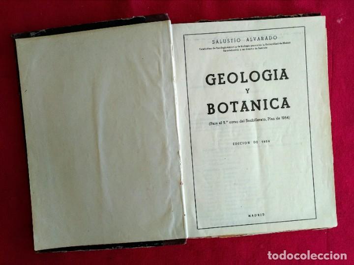 Libros de segunda mano: Libro antiguo Geolog&iacute;a y Bot&aacute;nica 1954 - Foto 1