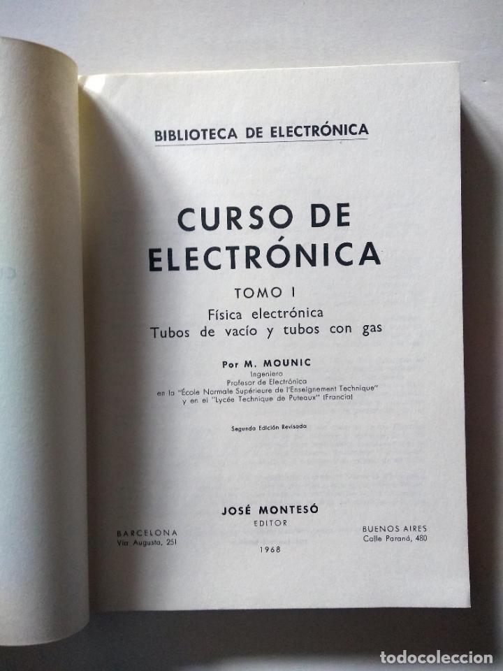 Libros de segunda mano: Curso de Electr&oacute;nica I | M. Mounic | Montes&oacute; Editor, 1968 (2&ordf; ed.) - Foto 3