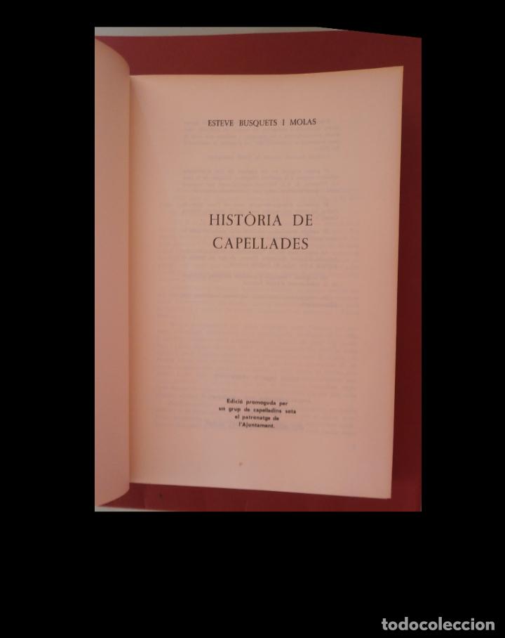 Libros de segunda mano: Hist&ograve;ria de Capellades. Esteve Busquets i Molas - Foto 2