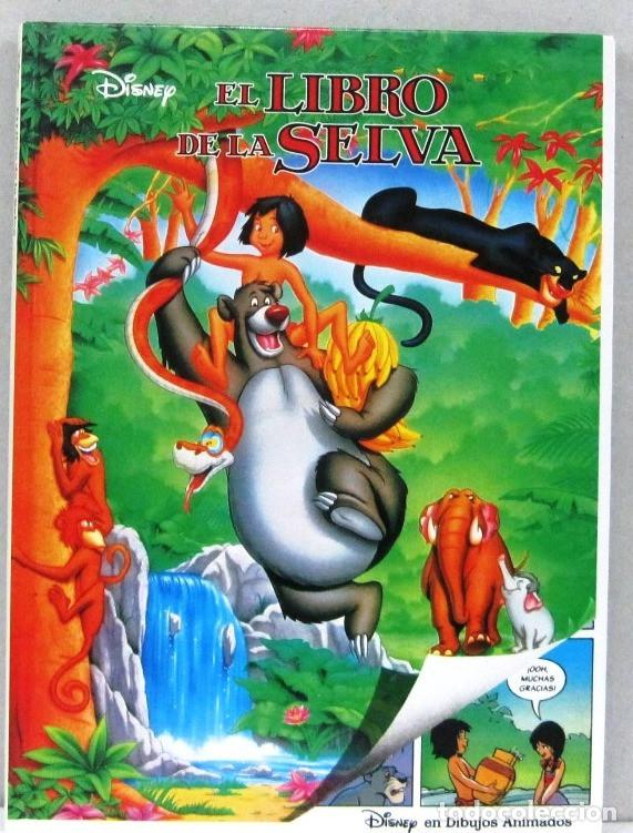 Libros de segunda mano: DISNEY - EL LIBRO DE LA SELVA - EN DIBUJOS ANIMADOS - - Foto 1