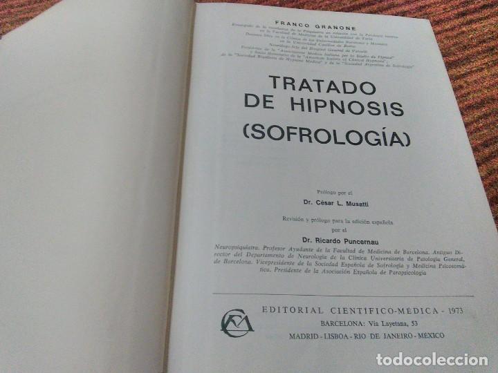 Libros de segunda mano: Libro Tratado de Hipnosis Sofrologia de Franco Granone 1973 - Foto 5