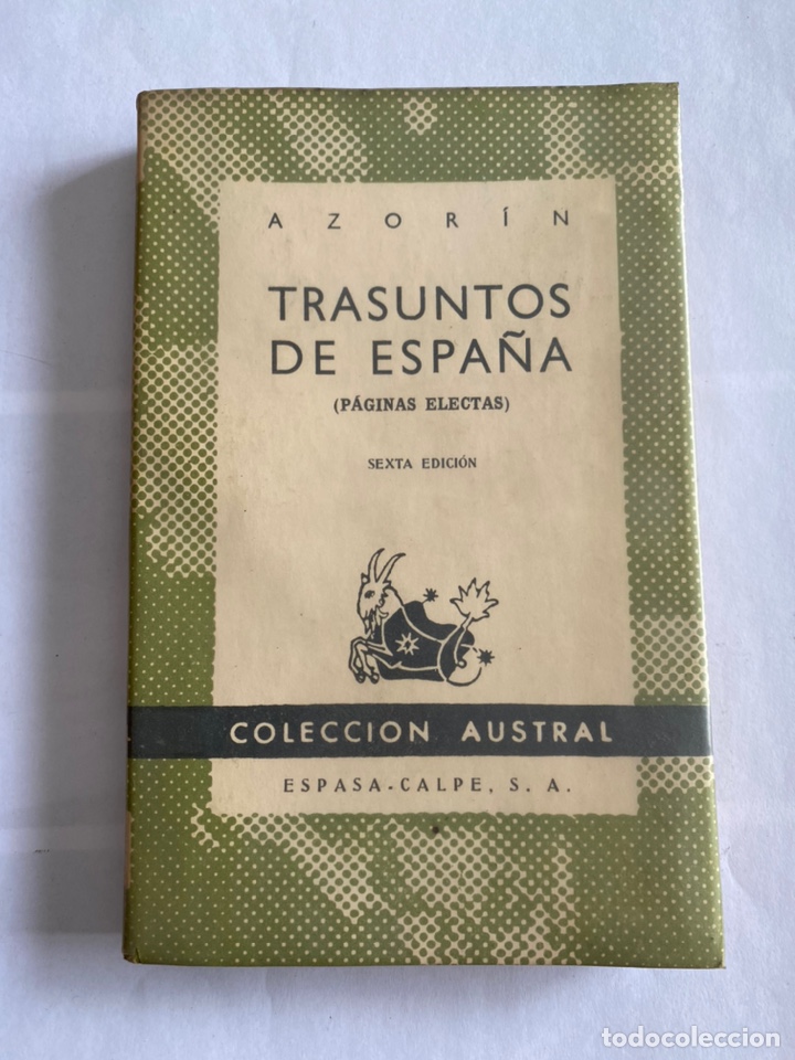 Libros de segunda mano: Trasuntos de Espa&ntilde;a (p&aacute;ginas electas) de Azor&iacute;n - Foto 1