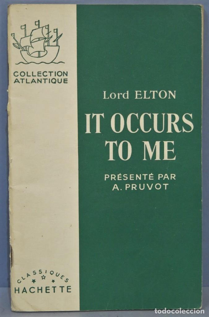 Livres d'occasion: IT OCCURS TO ME. ELTON