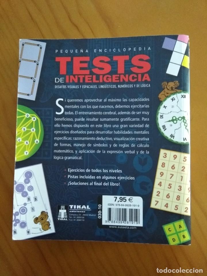 Libros de segunda mano: TESTS DE INTELIGENCIA / Tikal - Foto 2