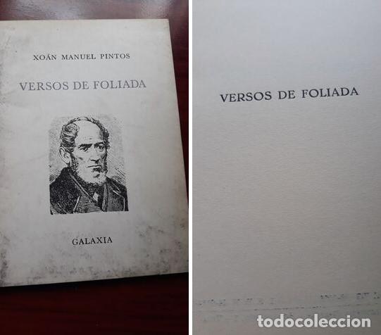 Libros de segunda mano: VERSOS DA FOLIADA.XOAN MANUEL PINTOS .