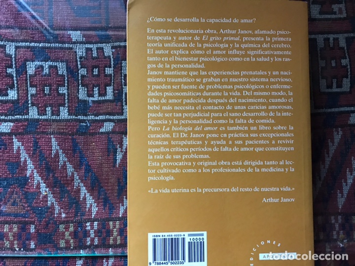 Libros de segunda mano: La biolog&iacute;a del amor. Arthur Janov. Ap&oacute;strofe - Foto 2