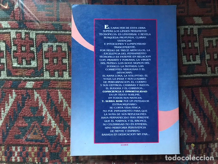 Libros de segunda mano: Consciencia e inmortalidad. T. Subba Row - Foto 2