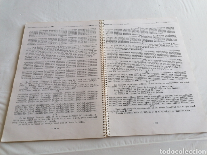 Libros de segunda mano: Libro mecanograf&iacute;a m&eacute;todo Caballero - Foto 3
