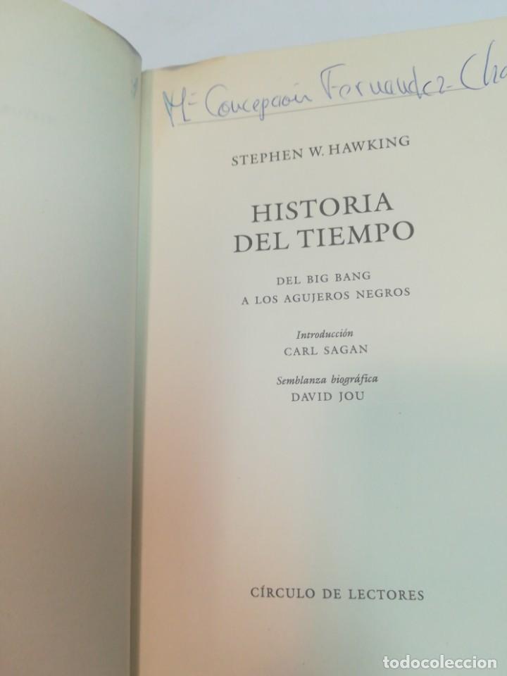 Libros de segunda mano: STEPHEN W. HAWKING Historia del tiempo S1008T - Foto 3
