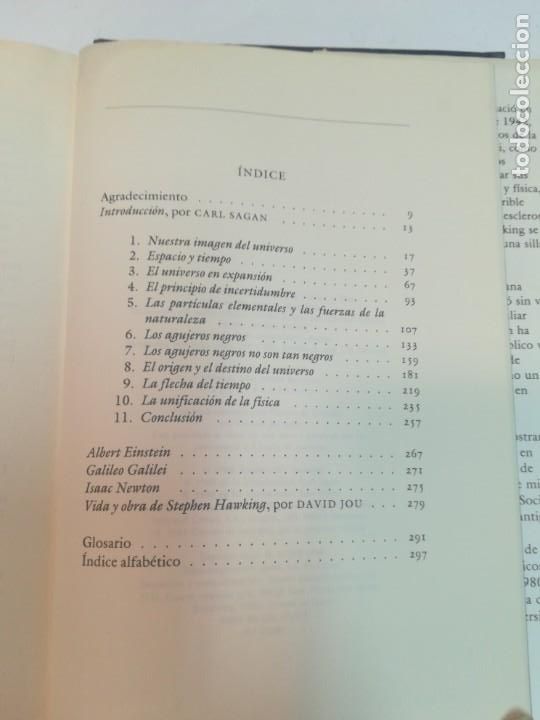 Libros de segunda mano: STEPHEN W. HAWKING Historia del tiempo S1008T - Foto 4