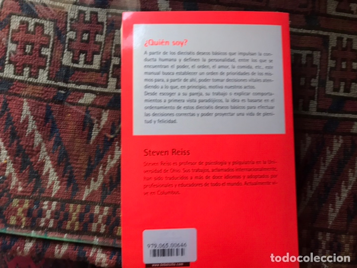Libros de segunda mano: &iquest;Qui&eacute;n soy?. Steven Reiss. - Foto 2