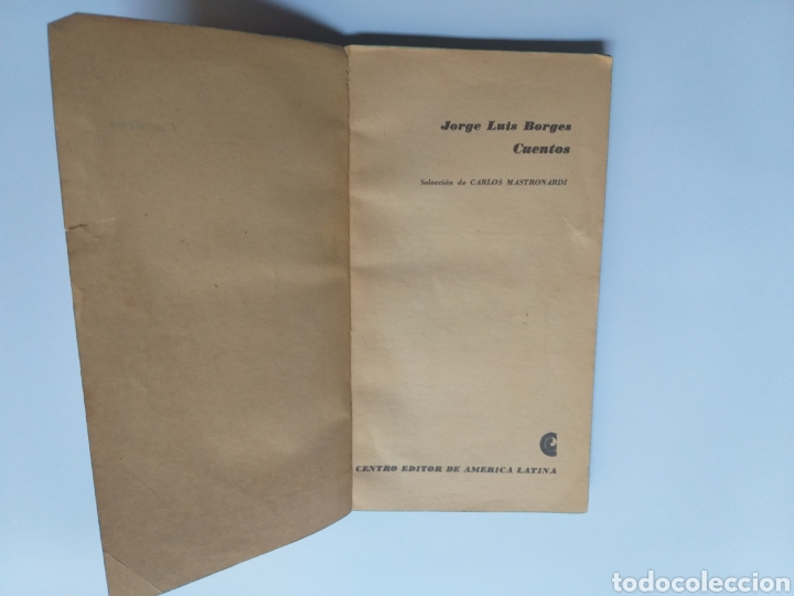 Libros de segunda mano: Jorge Luis Borges cuentos . Cap&iacute;tulo 48 biblioteca 1968 - Foto 8