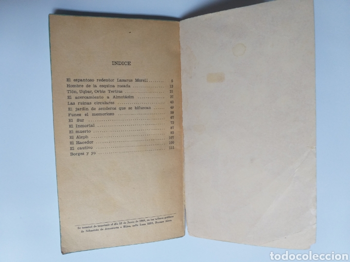 Libros de segunda mano: Jorge Luis Borges cuentos . Cap&iacute;tulo 48 biblioteca 1968 - Foto 11