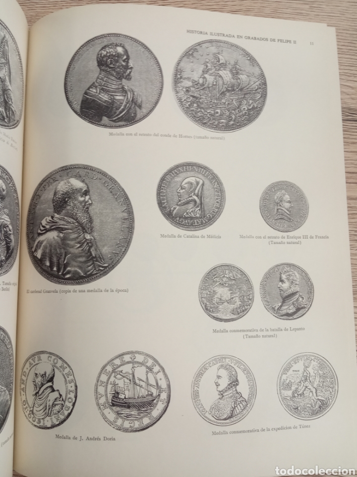 Libros de segunda mano: Facs&iacute;mil grabados Historia de Felipe Segundo - Foto 2