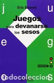 Libros de segunda mano: juegos para devanarse los sesos Eric Emmet - Foto 1