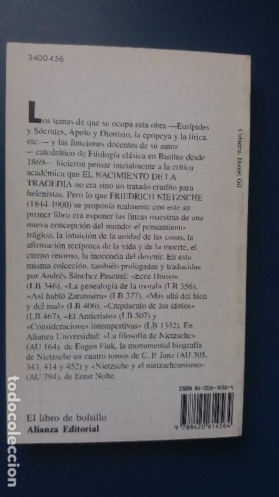 Libros de segunda mano: El nacimiento de la tragedia. Friedrich Nietzsche - Foto 2