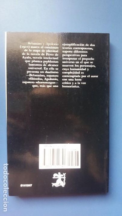 Libros de segunda mano: Belarmino y Apolonio. Ram&oacute;n P&eacute;rez de Ayala - Foto 2