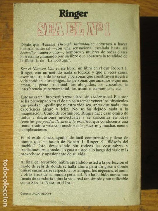 Libros de segunda mano: ROBERT J. RINGER. SEA EL N&Uacute;MERO UNO. GRIJALBO. 1978 - Foto 2