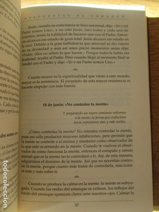 Libros de segunda mano: ESPASA ESP&Iacute;RITU. RESPUESTAS AL CORAZ&Oacute;N. GURURAJ ANANDA YOGUI. 1996 - Foto 2