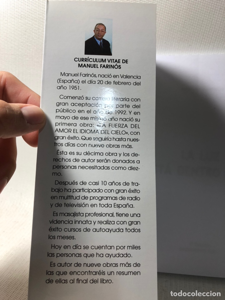 Libros de segunda mano: LA LUZ ESTA DENTRO DE TI - MANUEL FARINOS - ED. - Foto 2