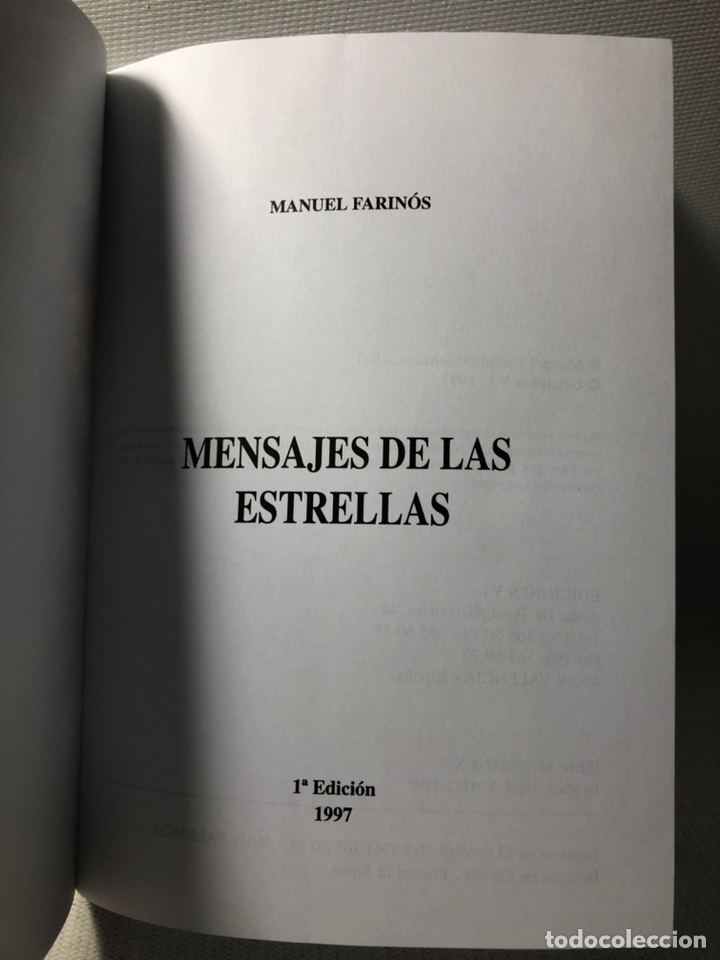 Libros de segunda mano: MENSAJES DE LAS ESTRELLAS - MAUEL FARINOS - ED. - Foto 2