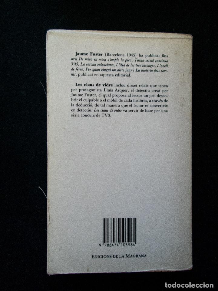 Libros de segunda mano: Les claus de vidre. Jaume Fuster - Foto 2
