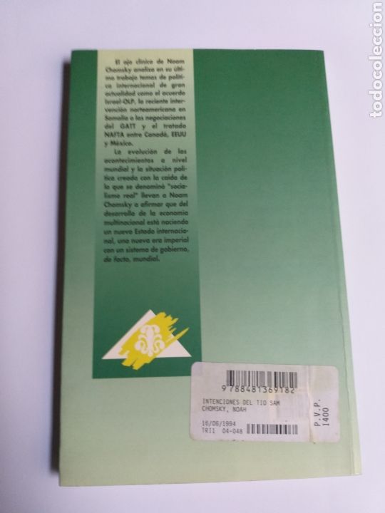 Libros de segunda mano: Las intenciones de T&iacute;o Sam . Noam Chomsky - Foto 5