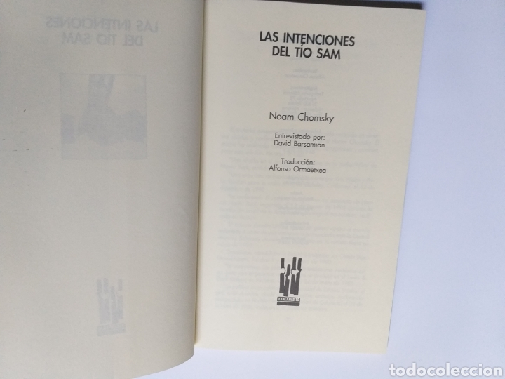 Libros de segunda mano: Las intenciones de T&iacute;o Sam . Noam Chomsky - Foto 6
