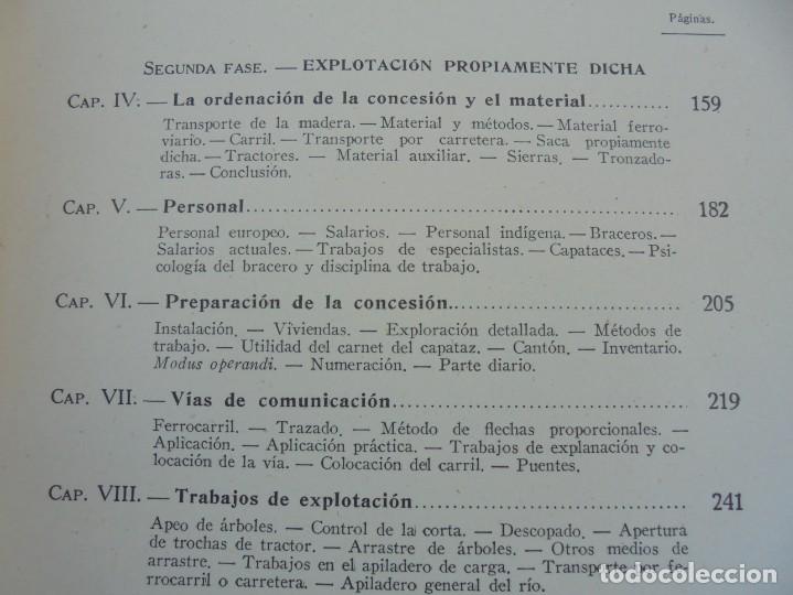 Libros de segunda mano: EL BOSQUE DE LA GUINEA EXPLORACION Y EXPLOTACION. J.M. CAPDEVIELLE. EDITORIAL DOSSAT 1947 - Foto 12