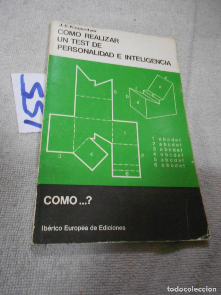 Libros de segunda mano: COMO REALIZAR UN TEST DE PERSONALIDAD E INTELIGENCIA - Foto 1