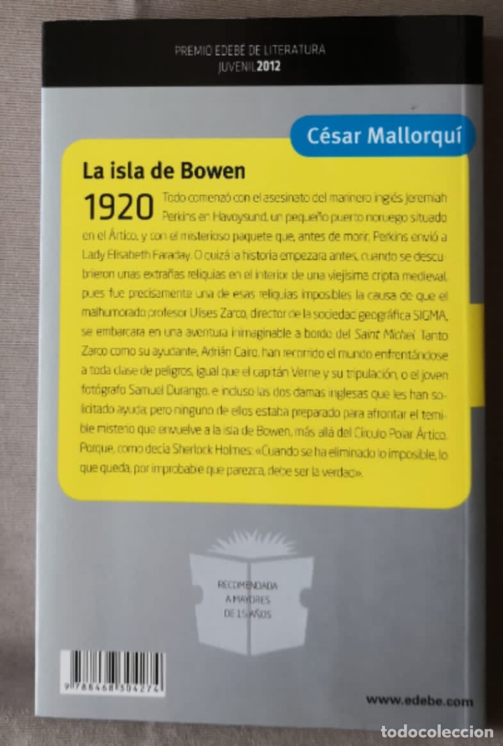 Libros de segunda mano: La Isla de Bowen. C&eacute;sar Mallorqu&iacute;. - Foto 3