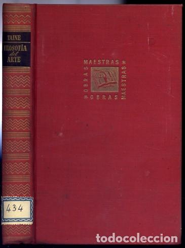Libros de segunda mano: TAINE, Hippolyte. Filosof&iacute;a del Arte. 1946. - Foto 2