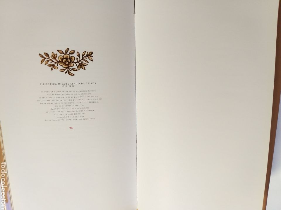 Libros de segunda mano: Biblioteca Miguel Lerdo de Tejada 1928 2008 . . - Foto 9