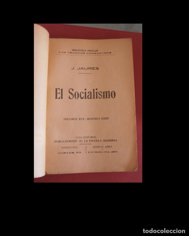 Libros de segunda mano: El socialismo. J. Jaur&eacute;s. - Foto 2