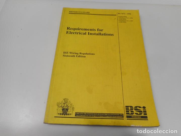 Libros de segunda mano: Requirements for Electrical Installations Q3190T - Foto 1