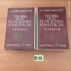 Libri di seconda mano: TEORÍA DE LAS FUNCIONES ANALÍTICAS TOMÓ 1 Y 2