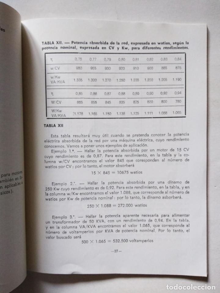 Libros de segunda mano: Tablas y formulas de electrotecnia | Ram&iacute;rez V&aacute;zquez | CEAC, 1964 - Foto 3