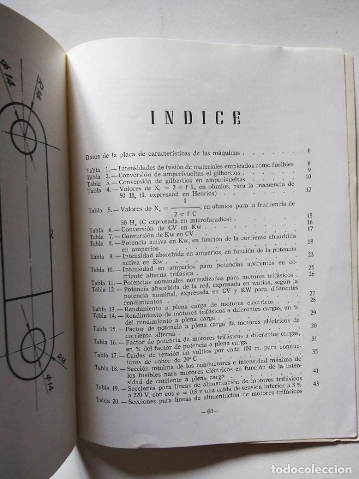 Libros de segunda mano: Tablas y formulas de electrotecnia | Ram&iacute;rez V&aacute;zquez | CEAC, 1964 - Foto 4