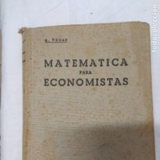 Libros de segunda mano: MATEMÁTICAS PARA ECONOMISTAS. A. VEGAS.. Lote 221470540